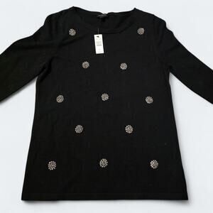 Talbots Tinsel Dot Sweater Womens Size Small